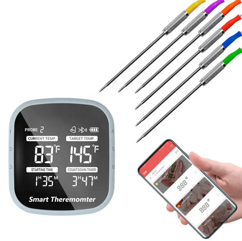 Smart app Digital Wireless Meat Thermometer Kitchen Cooking Food Temperature Instruments Digital Thermometer