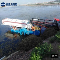Récolteuse automatique de jacinthe d'eau et d'algues aquatiques, fabriquée en Chine, à moteur, pour les lacs et les étangs