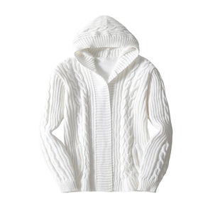 Factory Custom Twist Knitted <strong>Cardigan</strong> <strong>Mens</strong> <strong>Woollen</strong> Coat European American Casual Hooded Knit <strong>Men's</strong> Sweaters - Product Image 3
