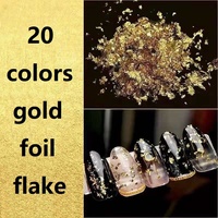 Osbang 20 Couleurs 3g par Flacon Pigment Organique Oxyde de Fer Flocons Dorés Colorés pour Ongles Résine Époxy Artisanat Fait Main DIY
