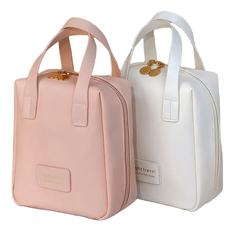 Kadınlar için kalite PU su geçirmez kozmetik çantası seyahat kozmetik çantaları taşınabilir kozmetik çok fonksiyonlu tuvalet su geçirmez çanta