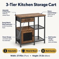 Estante de Almacenamiento Industrial de Cuatro Niveles con Malla de Hierro, Cajonera de Tela, Organizador de Zapatos, Mueble Moderno para el Hogar, Venta al Por Mayor