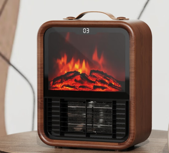 New Design Mini 1500W Fast Plastic Wire App Remote Controlled Smart Desktop Electric Heater 250-299 Sq ft Coverage Handle