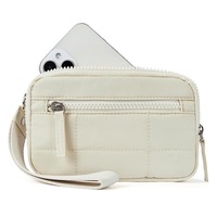 Dompet Pergelangan Tangan Wanita Model Quilted Nylon Trendy, Anti RFID, 3 Resleting, Tas Clutch Ponsel Panjang, Kapasitas Besar, Grosir