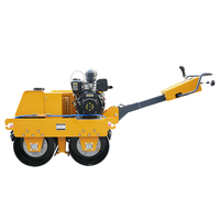 Compacteur de sol et d'asphalte à double tambour, mini-compacteur vibrant portatif, nouveau compacteur routier à rouleaux vibrants