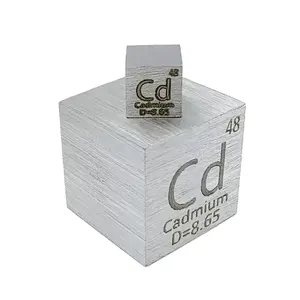 Cadmium Metal 1 Inch 25.4mm Element Cube 99.99% Pure for Element Collection