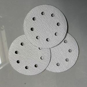 Bán Buôn 125Mm Tự Động Giấy Cát 8 Lỗ Oxit Nhôm Tùy Chỉnh OEM Ô Tô Công Cụ Mài Mòn Với Móc Vòng Lặp - Product Image 5