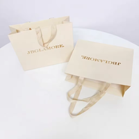 Sacs shopping en papier kraft blanc personnalisés, sacs cadeaux en papier écologiques, sacs en papier kraft de luxe personnalisés avec votre propre logo