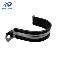 Usine Vente Chaude En Caoutchouc Rembourré 304 En Acier Inoxydable 57MM Tuyau En Métal Câble Clip Pince pour Tuyau De Tube D'eau