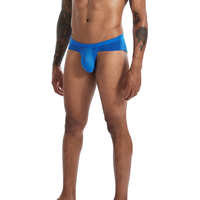 Culotte string homme respirante, sexy, taille basse, sans couture, tendance, classique, en polyester doux, séchage rapide, vente en gros