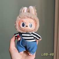 Seulement à vendre: Labubu, ours auto-moqueur en peluche pour enfants en vinyle Labubu-Ensemble d'usure de deuxième et troisième génération