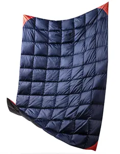 Benutzer definierte wasserdichte super leichte packbare geschwollene Decke Outdoor Camping Wandern Reisen Daunen decke Puffy Blanket