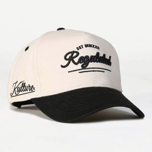 Casquettes de baseball structurées unisexes personnalisées en coton Dobby à 5 panneaux, de haute qualité, bicolores, avec logo brodé, pour le sport – Vente en gros - Product Image 2