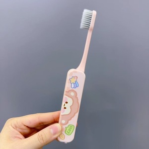 Cepillo de dientes plegable Smiley con mezcla de colores aleatorios, cepillo de dientes manual de plástico para uso general - Product Image 4