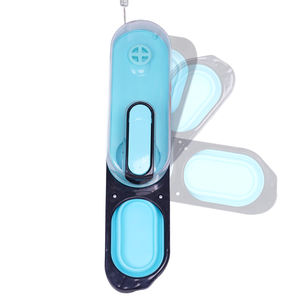 Fabricante al por mayor botella de agua plegable para perros portátil rosa azul gris - Product Image 3