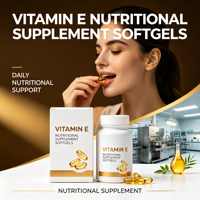 Vitamine E naturelle 0,6 g Capsules molles Supplément nutritionnel de qualité supérieure pour adultes