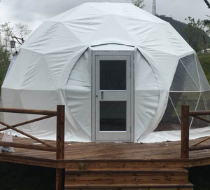 Grande <span class=keywords><strong>Tenda</strong></span> a Cupola <span class=keywords><strong>Trasparente</strong></span> in PVC Bianco Geo, Insonorizzata - Product Image 5