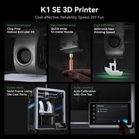 Para Impresora 3D K1 SE, Extrusora Directa de Nivel Superior con Nivelación Automática de Alta Velocidad de 600 mm/s, Intercambio Rápido, Tri-Metal, Manos Libres, 22.5