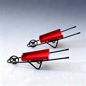 Accesorios para <span class=keywords><strong>casa</strong></span> <span class=keywords><strong>de</strong></span> <span class=keywords><strong>muñecas</strong></span> en miniatura, remolque pequeño <span class=keywords><strong>de</strong></span> hierro forjado rojo, escena <span class=keywords><strong>de</strong></span> plantación al aire libre, artesanía <span class=keywords><strong>de</strong></span> plástico - Product Image 2