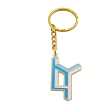 Porte-clés en émail doux or et argent Porte-clés en métal avec conception personnalisée Porte-clés avec logo personnalisé Porte-clés personnalisé