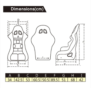 Одобренное FIA сиденье из стекловолокна Asientos Deportivos для спортивных автомобилей, гоночных черных видов спорта - Product Image 3