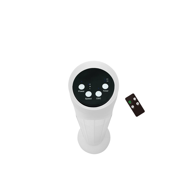 Bladeless air cooling tower fan Oscillating tower and base fan with remote control