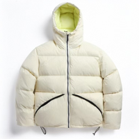 Quantité minimale de commande bas Logo personnalisé surdimensionné hiver épais chaud bouffée hommes manteau unisexe Streetwear hiver bouffant veste hommes bulle bouffante veste