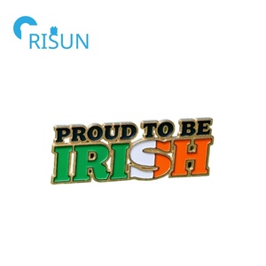 Fabrication de broches en métal I Love Ireland Irish Flag Pins personnalisé irlandais républicain émail Pin Badge personnalisé trèfle trèfle vert Pin - Product Image 3
