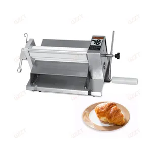 Hướng dẫn sử dụng fondant sheeter 10 inch bột Croissant Puff Pastry bột Báo Chí Máy ép cho bánh trang trí Handmade sô cô la