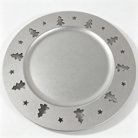 Assiettes en plastique jetables pour la décoration de fêtes, mariages et événements, Assiettes Thème Arbre de Naissance