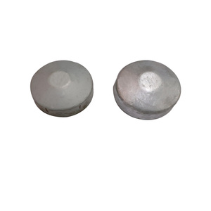 Capuchons de poteaux de clôture en <span class=keywords><strong>bois</strong></span>, acier galvanisé, capuchon rond avec pyramide - Product Image 1