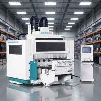 Machine de fraisage et de perçage CNC 5 axes pour bois JR-1218-4x4T, fournisseur Foshan JUNRAN, pour la fabrication de pieds de chaise en bois, routeur à bois