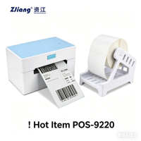 Imprimante d'étiquettes thermiques POS 9220 économique 203dpi 108mm, imprimante de documents, interface USB, vitesse d'impression 160mm/sec, en stock, la plus populaire