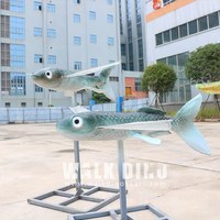 Animatronisches Fliegender-Fisch-Modell mit Sprung- und Gleitbewegung für Aquarien, Abenteuerparks, Einkaufszentren, Flughäfen - Innen-/Außenbereich-Nutzung