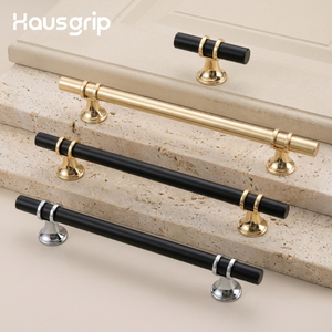Hausgrip Promotion Factory Top Seller Zinc&amp; Aluminum New T Bar Pull Kitchen Cupboard Cabinet Drawer <strong>Door</strong> Long Knurled Handles - Product Image 2