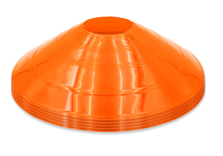 Piatto con logo a bocca rotonda arancione