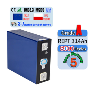 Cellules LiFePO4 prismatiques rechargeables 3.2V 314AH en stock UE, 8000 cycles, garantie 5 ans pour le stockage d'énergie - Product Image 1