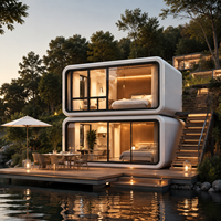 Kiosque Commercial Modulaire Préfabriqué Apple Cabin pour Extérieur, Café, Mini-Boutique, Pod Commercial, Vitrine en Verre, Structure en Acier, Stand Portable