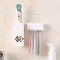 Porte-brosse à dents accessoires de salle de bain pp porte-brosse à dents design distributeur avec porte-brosse à dents pour dentifrice