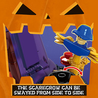 Bloques de Construcción de Plástico MR, Carpa de Halloween DIY, Casa Embrujada, Modelo Ensamblado de Partículas Pequeñas, Casa de Calabaza, Juguete de Regalo