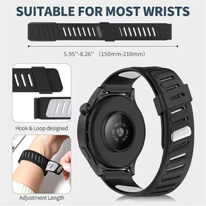 <span class=keywords><strong>Correa</strong></span> de Silicona de 22 mm en Dos Tonos para Reloj <span class=keywords><strong>Huawei</strong></span> <span class=keywords><strong>GT</strong></span> 6 5 Ultimate <span class=keywords><strong>2</strong></span>, <span class=keywords><strong>Correa</strong></span> para Reloj Xiaomi S5 5, para Garmin Forerunner 170 970 - Product Image 3