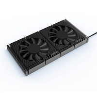 Ventilateur de refroidissement d'air 120 mm en aluminium OEM à 4 broches pour carte graphique, avec roulement à billes, silencieux 21dBA pour boîtier d'ordinateur GPU