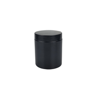 Bouteilles en plastique noir en gros, contenants de 20 ml et 250 ml, pot en plastique PET noir/pot cosmétique en plastique/pot en plastique pour cosmétiques