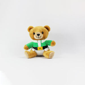 Osos de peluche marrones de dibujos animados personalizados, juguetes de peluche, policía militar y bombero, hora de dormir, protección de Honor, abrazo lleno de algodón PP - Product Image 6