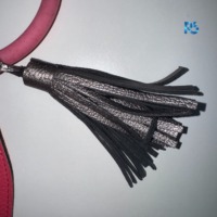 Kabel Data Pengisian Cepat Tipe-C USB Silikon Kulit PU Gelang Kepang Logo Kustom untuk Kamera IOS & Komputer