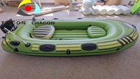 Kayak de pêche gonflable 2 places 4m de haute qualité avec plancher en PVC Drop Stitch Garantie 1 an pour la pêche en lac et en rivière