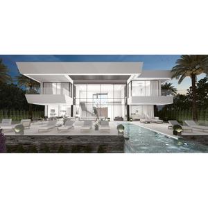 Villa moderna con estructura de acero ligero y diseño de techo plano para uso residencial - Product Image 1
