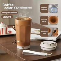 12oz haute qualité Portable électrique automatique auto-remuant en acier inoxydable 350ml café thé tasse tasse magique