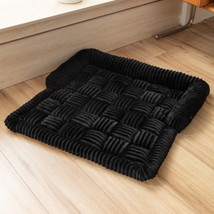 Otoño Invierno cálido sofá cuadrado nido de coche moderno a cuadros almohadilla para mascotas para Gatos Perros suave y lindo patrón sólido perrera para perros perrera para gatos - Product Image 6