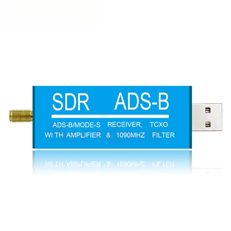 1090MHz RTL2832U <strong>ADS</strong>-<strong>B</strong> Mode-S USB SDR TV <strong>Receiver</strong> Built-in RF Amplifier Bandpass Filter Radio SDR Band TV Scanner Tuner Stick